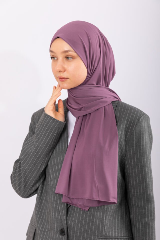 Premium Jersey Şal - Koyu Lila