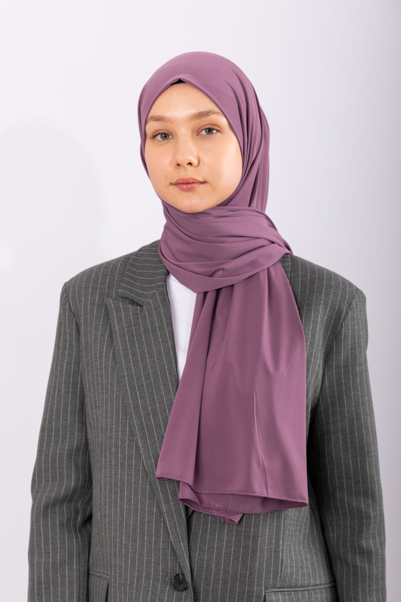 Premium Jersey Şal - Koyu Lila