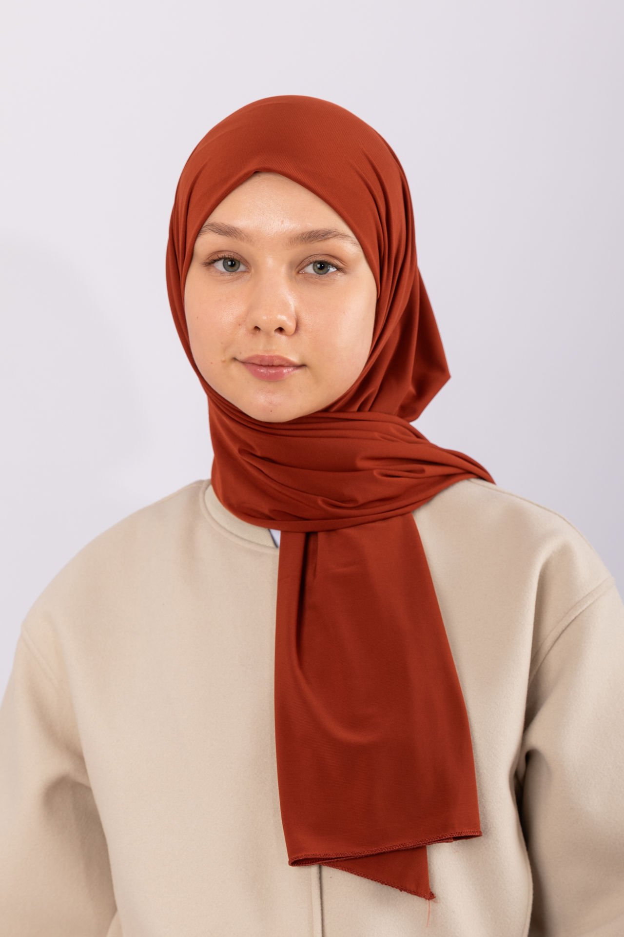 Premium Jersey Şal - Kiremit