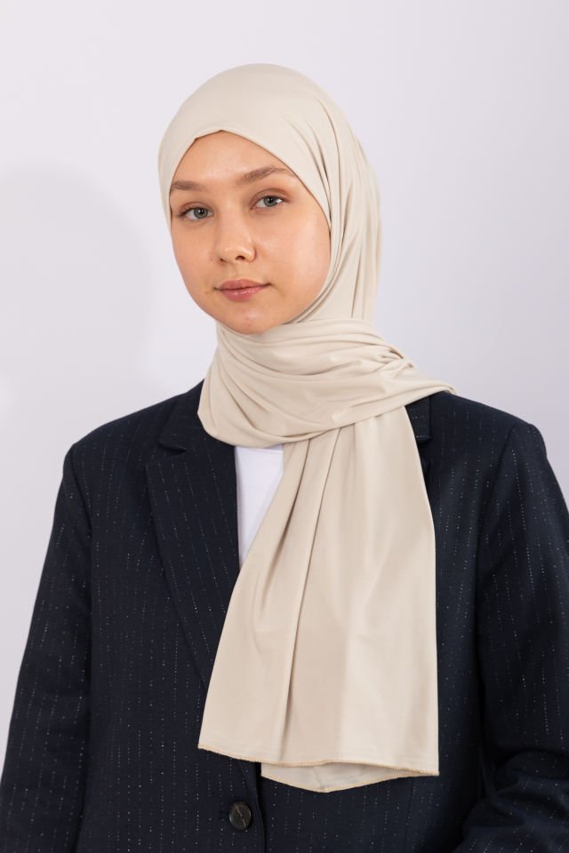Premium Jersey Şal - Bademi