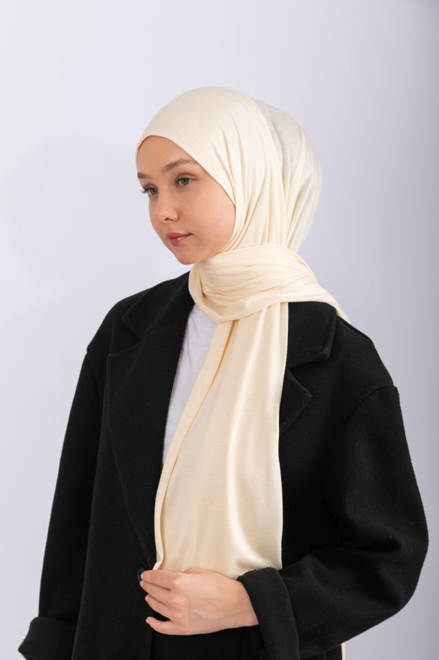 Penye Şal - Krem