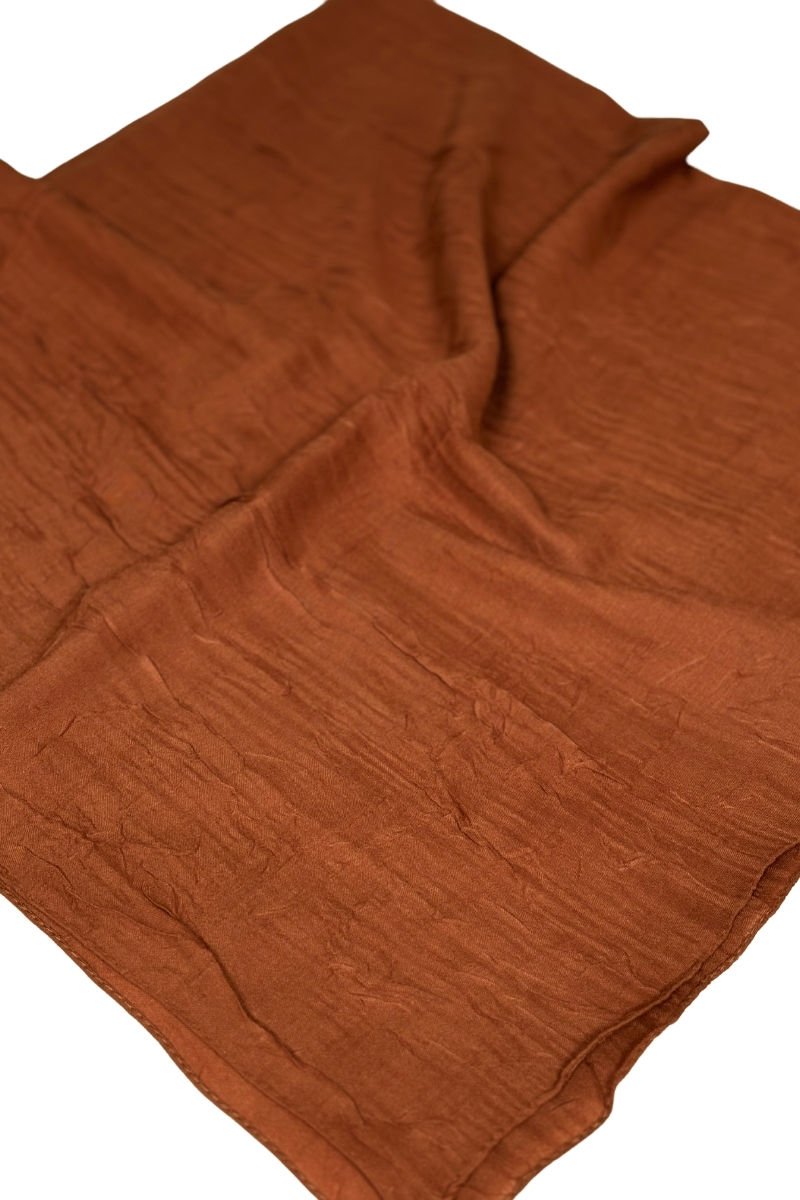 Bambu Kraş Eşarp - Kiremit ( Taba )