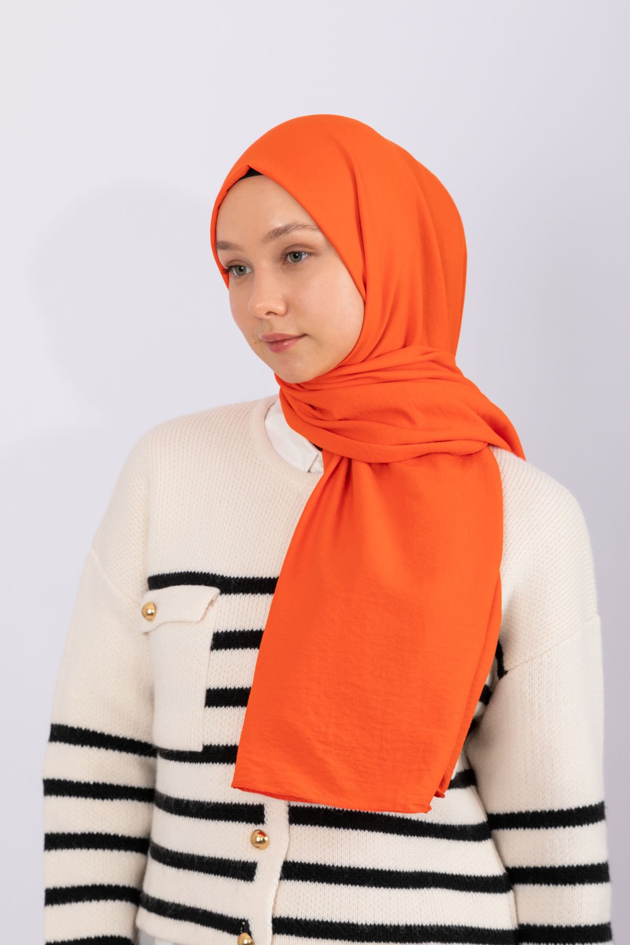 Pamuk Kraş Şal - Orange