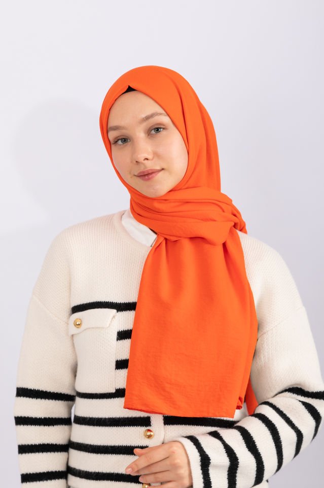 Pamuk Kraş Şal - Orange
