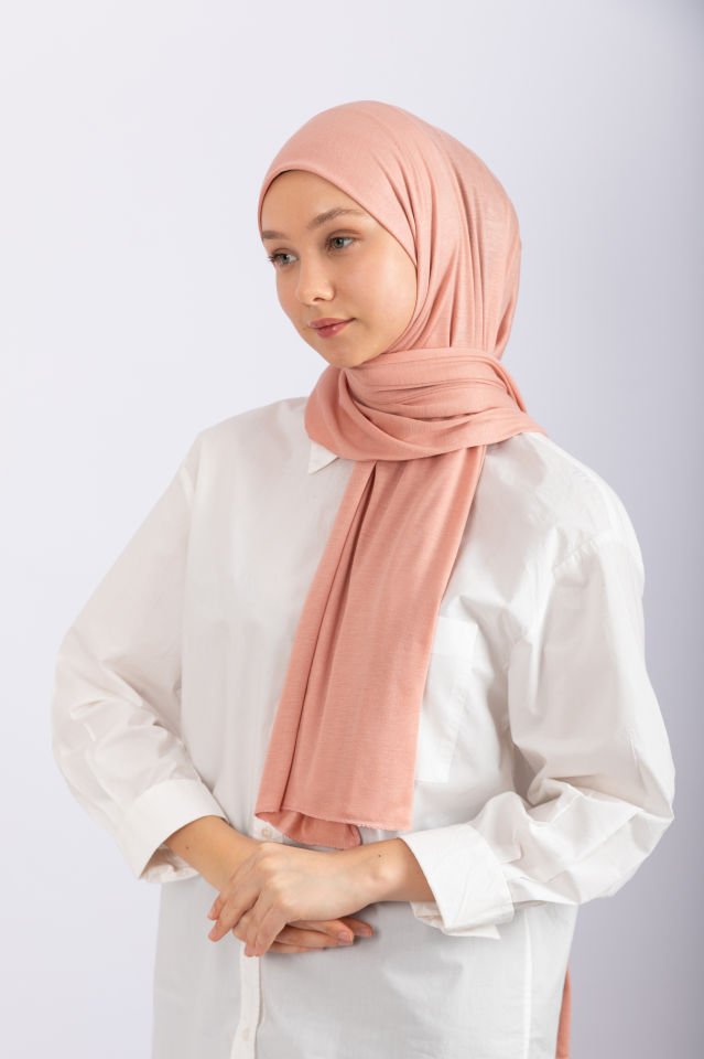 Penye Şal - Koyu Somon
