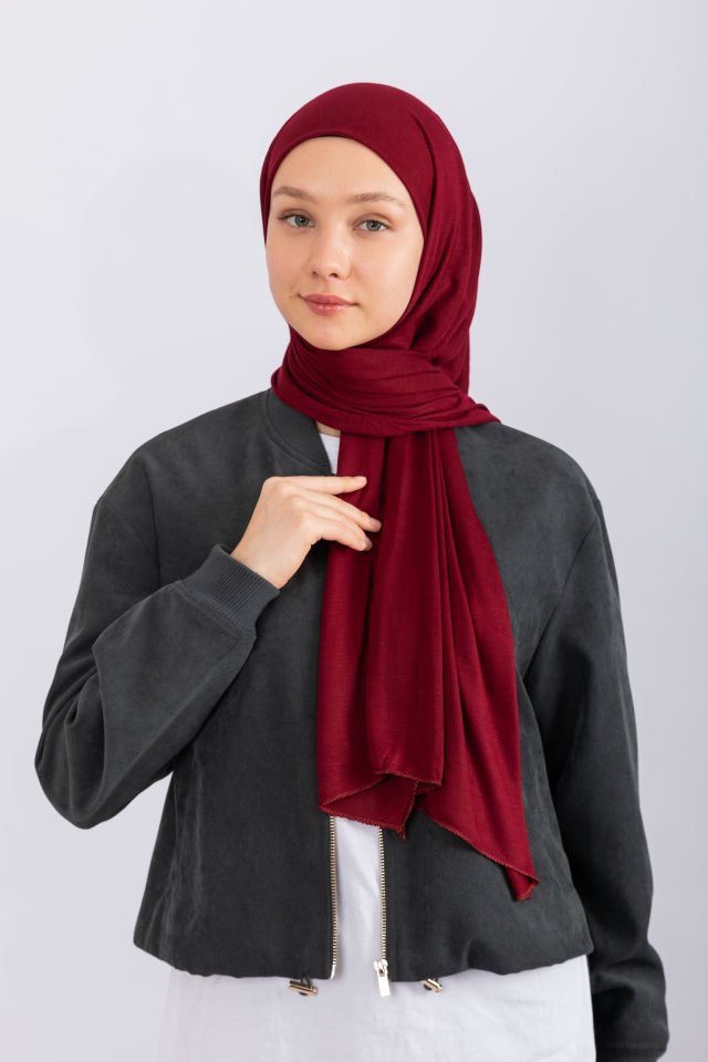 Penye Şal - Bordo