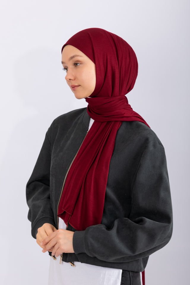 Penye Şal - Bordo