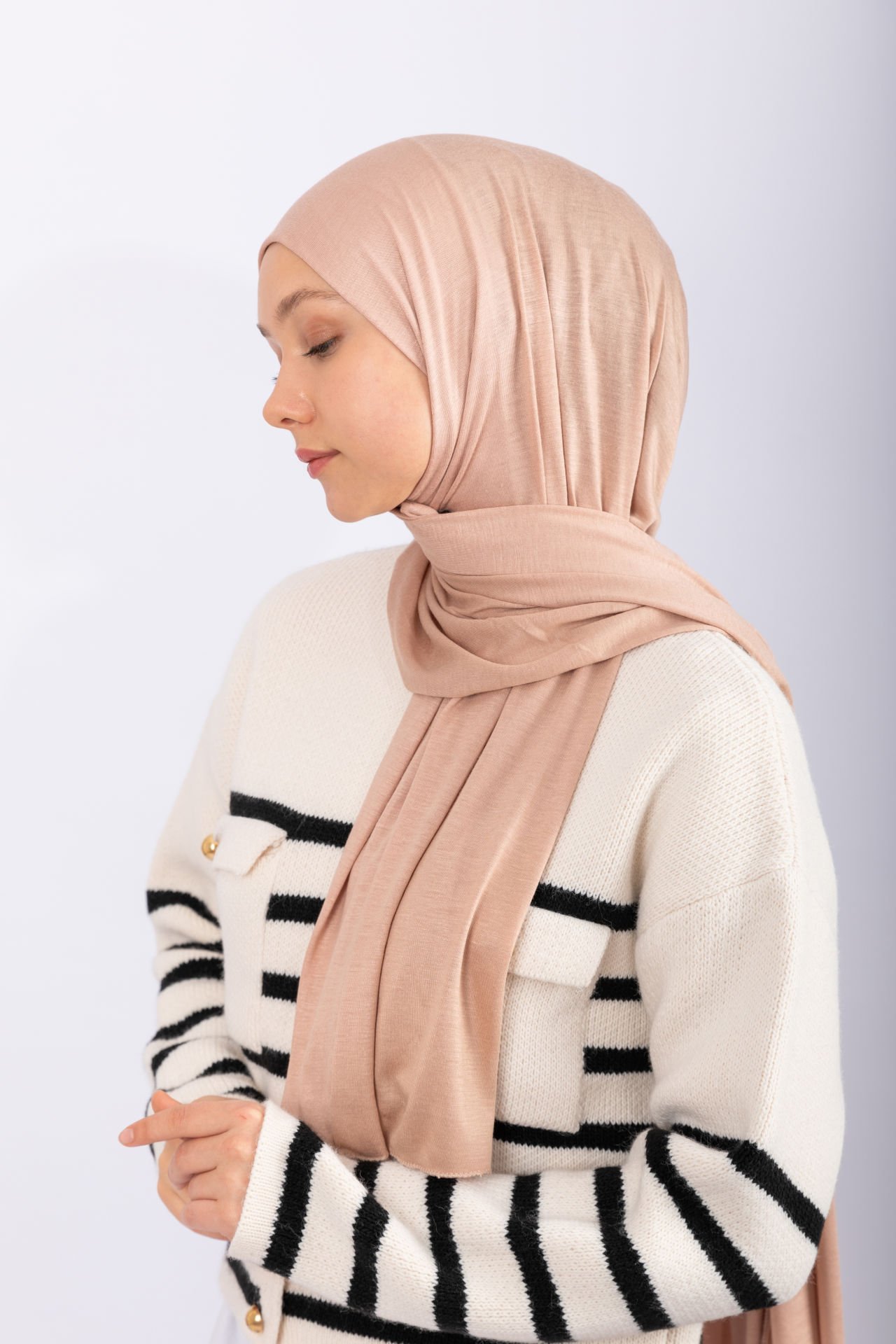 Penye Şal - Vintage Rose