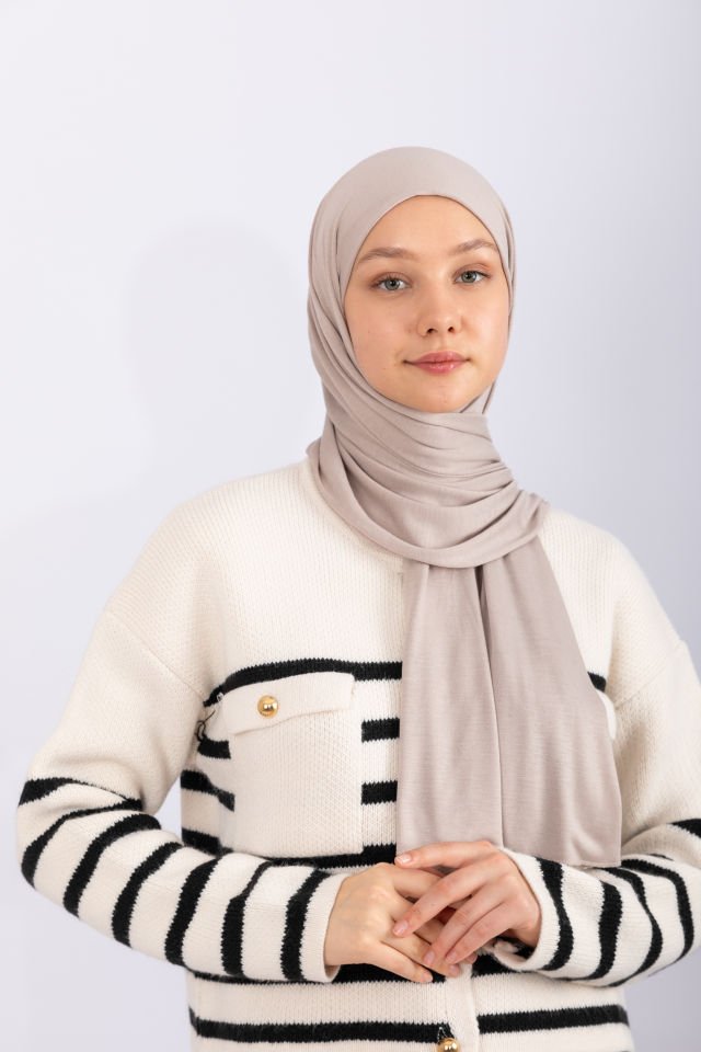 Penye Şal - Açık Vizon