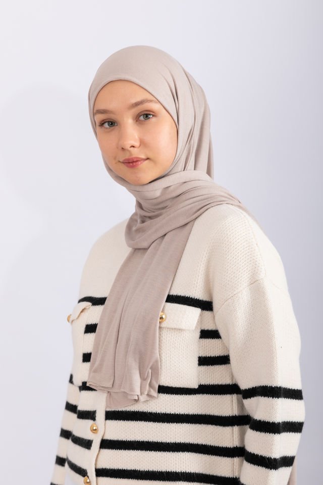 Penye Şal - Açık Vizon