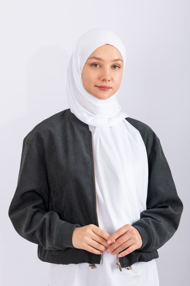 Penye Şal - Beyaz