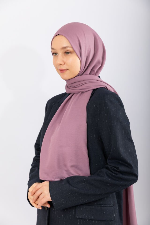 Cotton Twill Şal - Koyu Lila
