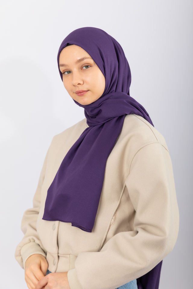 Cotton Twill Şal - Mürdüm