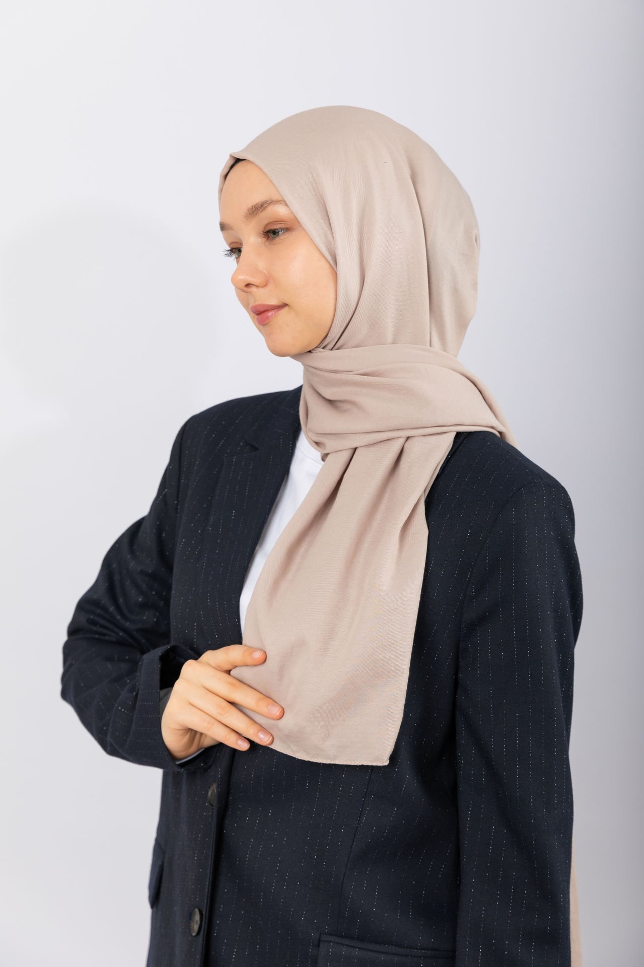 Cotton Twill Şal - Bademi