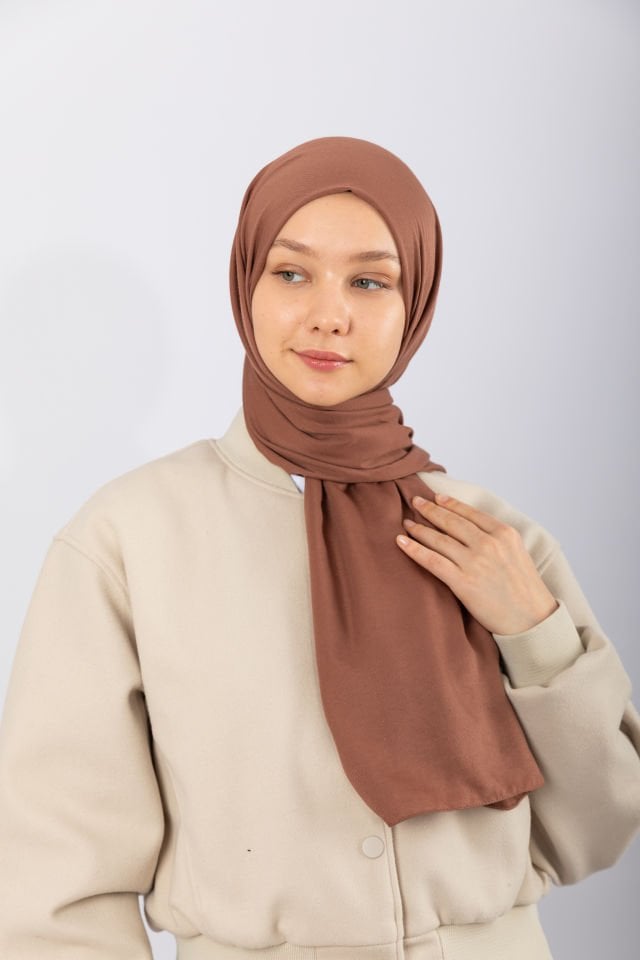 Cotton Twill Şal - Cappucino