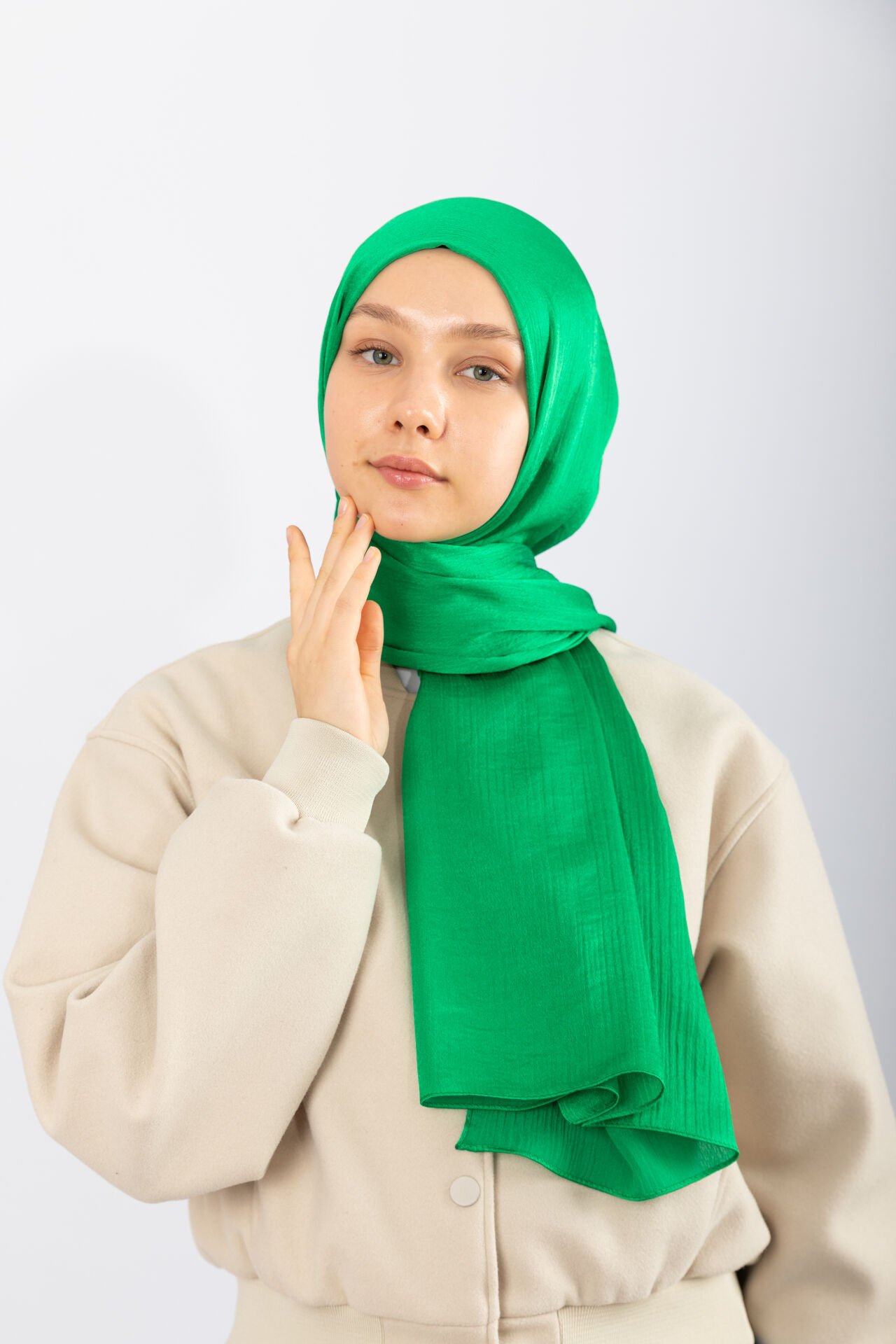 İpeksi Saten Abiye Şal - Benetton